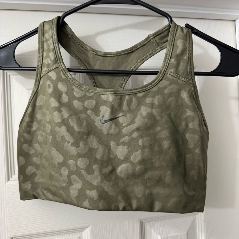 Nike Camo Olive Sports Bra